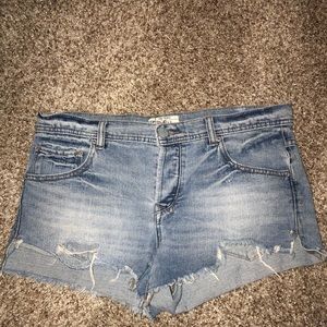 Free People jean shorts